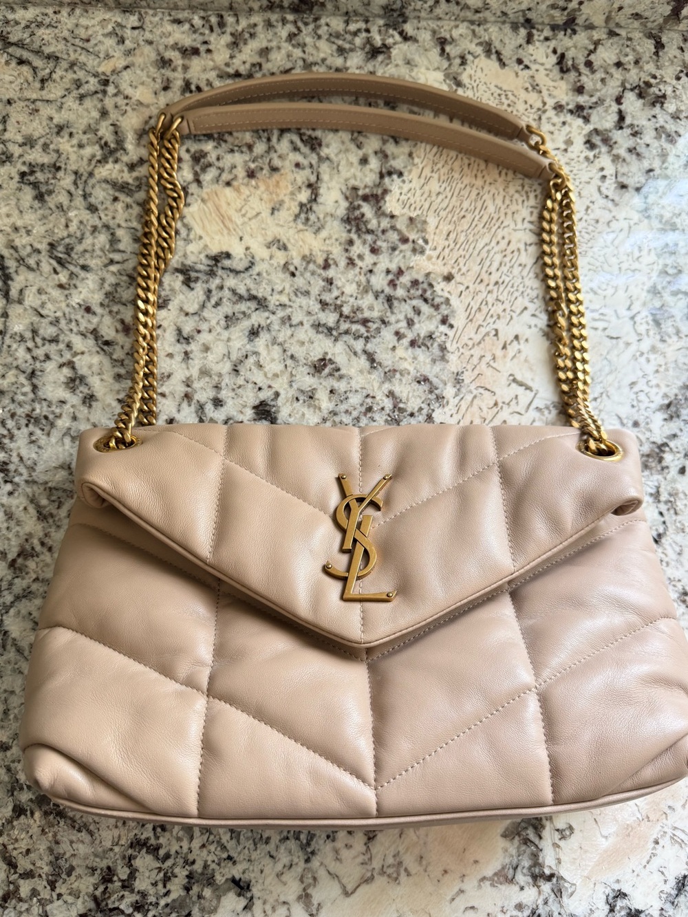 Authentic YSL Saint Laurent Quilted Small LouLou puffer bag - Picture 3 of 13